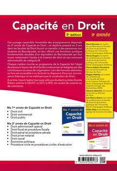 Ma deuxième année de Capacité en Droit