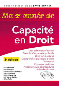 Ma deuxième année de Capacité en Droit