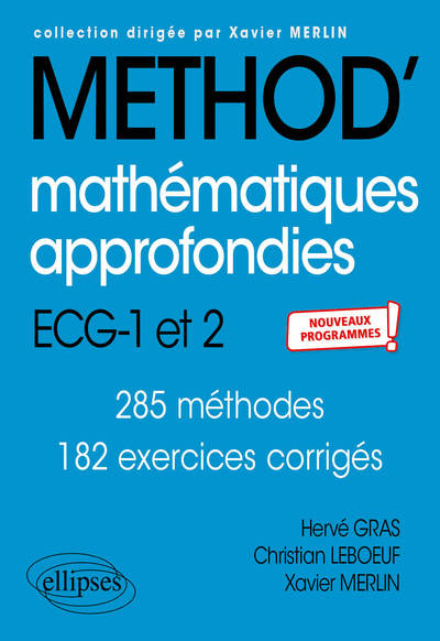 Mathématiques approfondies - ECG 1re et 2e années