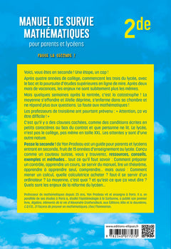 Manuel de survie mathématiques pour parents et lycéens - Seconde