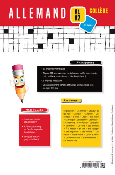 Allemand. Cahier de vocabulaire