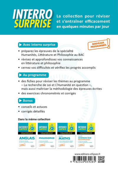 Spécialité Humanités, Littérature et Philosophie - Terminale - Nouveaux programmes