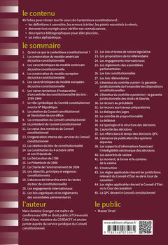 Fiches de contentieux constitutionnel