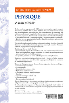 Les 1001 questions de la physique en prépa - 2e année MP/MP*