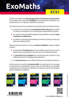 Maths ECS1: Exercices corrigés pour comprendre et réussir