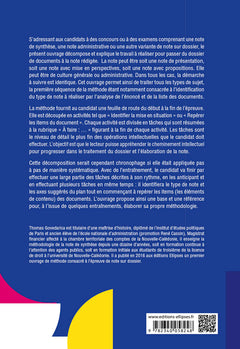 Méthodologie de la note de synthèse