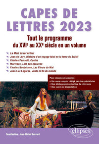 CAPES de Lettres 2023