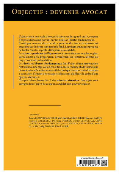 Le grand oral: Les droits et libertés fondamentaux