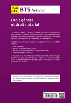BTS Notariat - Épreuve de droit général et droit notarial (E4/U4)