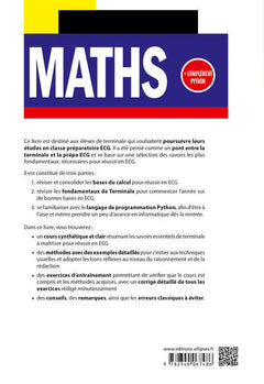 Maths: Réviser et consolider les bases de Terminale pour réussir la 1re année d'ECG. Complément Python