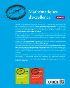 Mathématiques d'excellence - Cours pour lycéens très motivés - Niveau Première