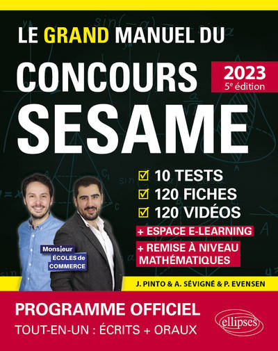 Le grand manuel du concours SESAME