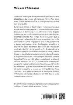 Mille ans d'Allemagne