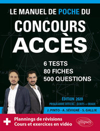 Le Manuel de poche du concours ACCES - Édition 2020