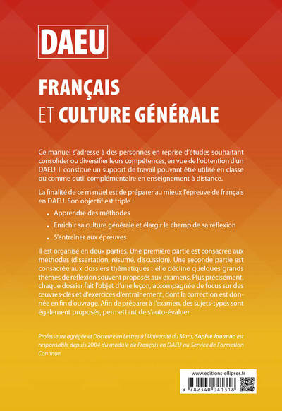 DAEU français et culture générale