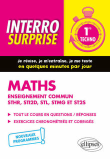 Mathématiques 1re techno