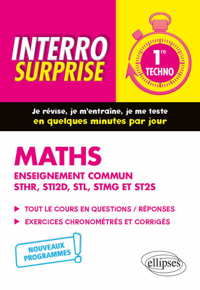 Mathématiques 1re techno