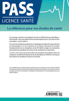 Histologie et embryologie en LAS et PASS