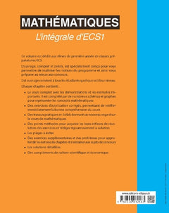 Mathématiques - L'intégrale d'ECS1