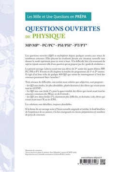 Questions ouvertes de Physique