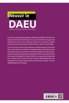 Réussir le DAEU - Tout-en-un - Option A