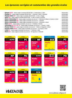 Physique Chimie MP - Annales corrigées et commentées - Concours 2016/2017/2018