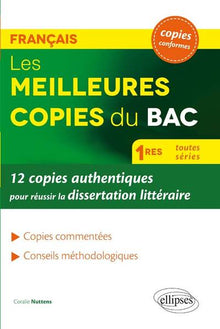 Les meilleures copies du BAC français 1res toutes séries