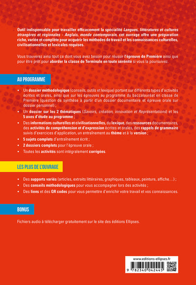 Anglais spécialité LLCER 1re: Monde contemporain