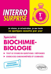 Spécialité biochimie-biologie 1re STL