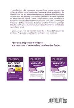 24 jours pour préparer l’oral du concours Agro-Véto Mathématiques: Filière BCPST
