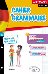 Cahier de grammaire allemande