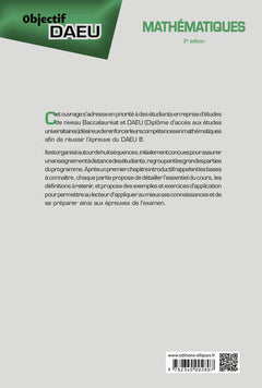 Mathématiques Objectif DAEU B
