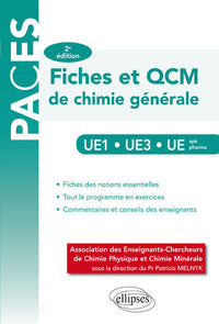 Fiches et QCM de Chimie Générale