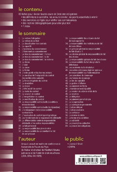 Fiches de droit des obligations