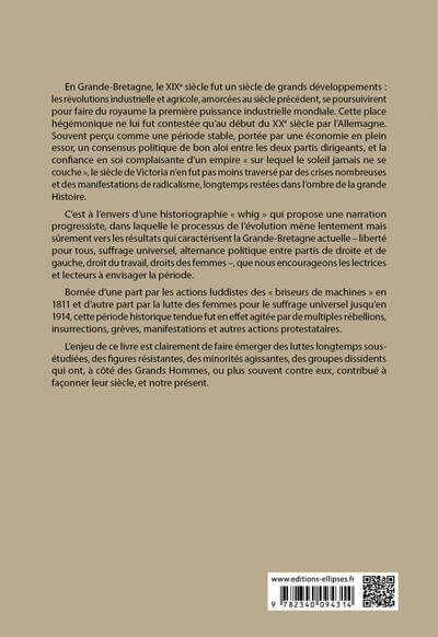 Agrégation Anglais 2025 - Mouvements protestataires, contestations politiques et luttes sociales en Grande-Bretagne (1811-1914)