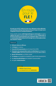 FLE. En route pour le FLE ! Toutes les clés pour communiquer au quotidien en 24 leçons. A1-A2. (Fichiers audio)  (Français langue étrangère)