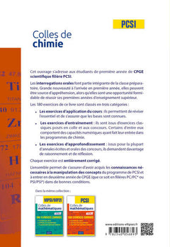 Colles de chimie PCSI