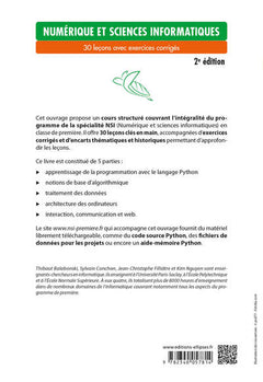 Numérique et sciences informatiques, Spécialité NSI 1re