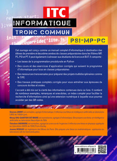 Informatique tronc commun - ITC - PSI, MP, PC
