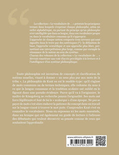 Le vocabulaire de Kant