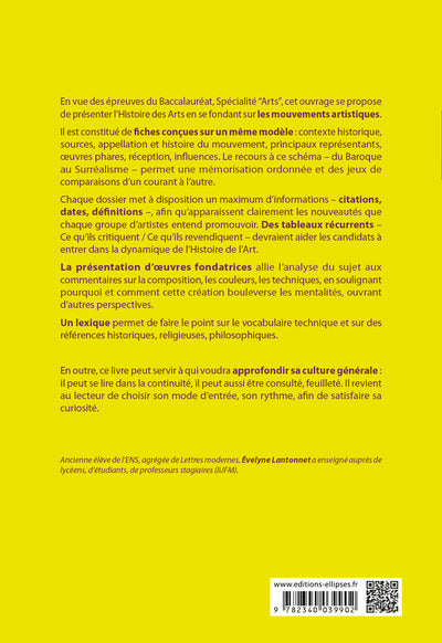 Précis d'histoire des arts. Les mouvements artistiques, de l'Antiquité au XXe siècle - Bac nouveaux programmes - Spécialité arts