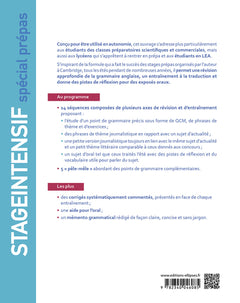 Anglais B2 C1: Stage intensif spécial prépas commerciales et scientifiques
