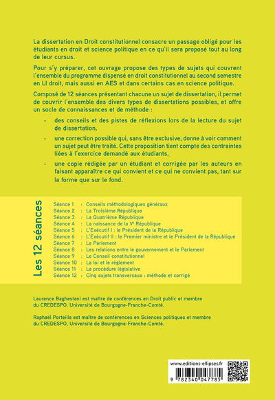 La dissertation en droit constitutionnel illustrée par des copies d'étudiants
