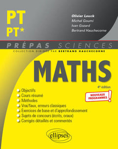 Mathématiques PT/PT* - Programme 2022