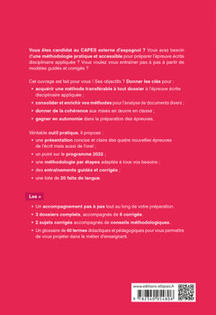 Epreuve écrite disciplinaire appliquée Capes Espagnol