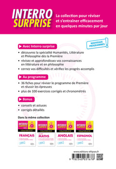 Spécialité humanités, littérature et philosophie - Première
