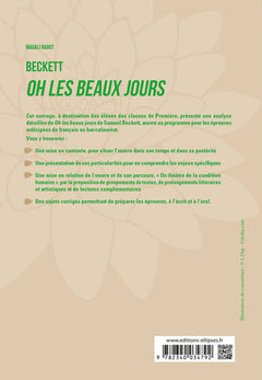 Beckett, Oh les beaux jours, parcours "Un théâtre de la condition humaine"