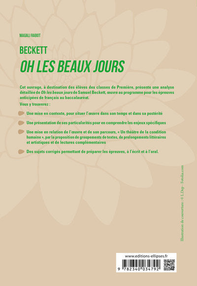 Beckett, Oh les beaux jours, parcours "Un théâtre de la condition humaine"