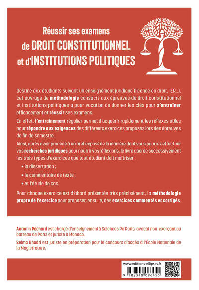Réussir ses examens de Droit constitutionnel et d'Institutions politiques