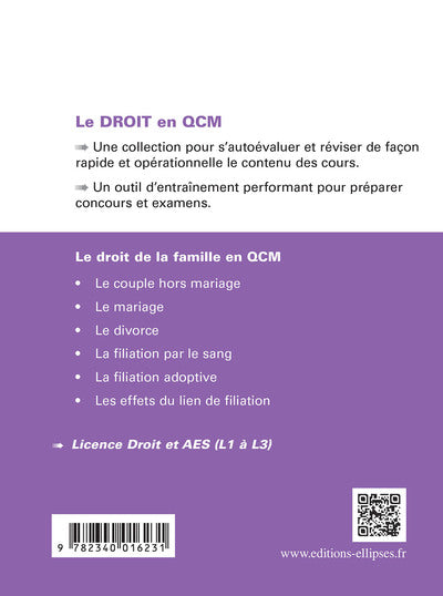 Le droit de la famille en QCM